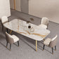 Sintered Stone Top Dining Table Rectangle Table with Metal Gold Base and 4 Legs Clearhalo ' dining_table' 'Dining Tables & Seating' 'Dining Tables' 'furn' 'furn_dining_table' 'Furniture' 'furniture_dining_table' 'Kitchen & Dining Furniture' 'kitchen&dining_furn' 'kitchen' 'kitchen_dining_table' 1200x1200_4f938b39-e00c-4d23-a793-f89cff336ff4