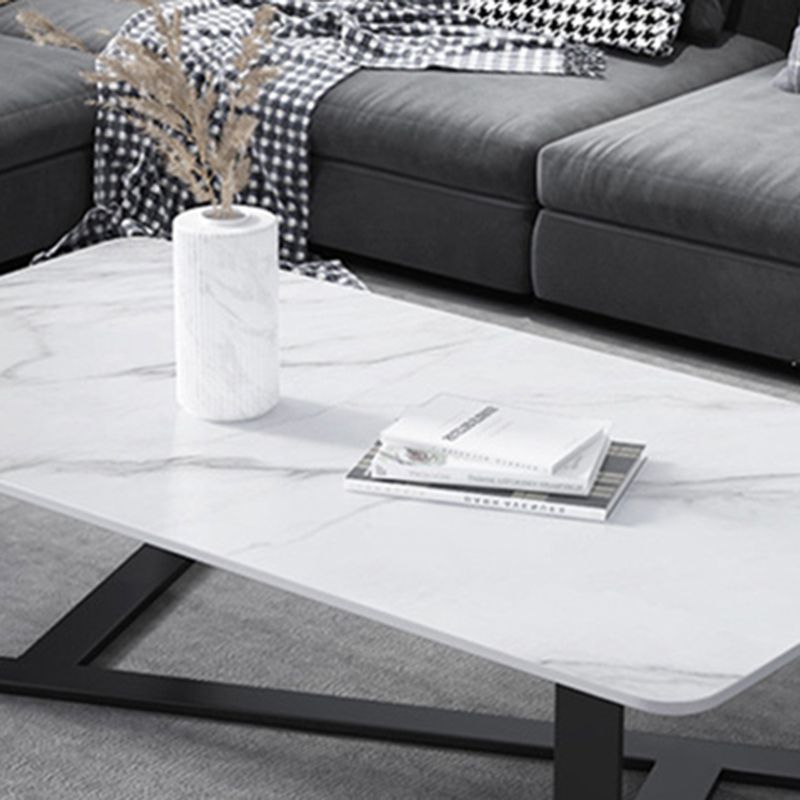 17"H Contemporary Coffee Table Single Slate Coffee Cocktail Table Clearhalo 'Coffee & Accent Tables' 'Coffee Tables' 'coffee_tables' 'furn' 'furn_coffee_tables' 'Furniture' 'Living Room Furniture' 1200x1200_4f94c0f6-171b-4a9c-ac2d-3927c0821ffd