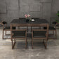 Stone Top Dinette Table with Ash Wood Legs Black Indoor Dining Table Clearhalo 'Dining Tables & Seating' 'Dining Tables' 'dining_table' 'furn' 'furn_dining_table' 'Furniture' 'Kitchen & Dining Furniture' 1200x1200_4f95365e-f2ee-4624-b4da-725818602c9c