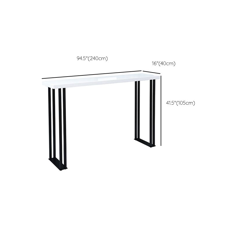 Modern 1/3 Pieces Bar Table Set Rectangle Wood Counter Table with High Stools for Cafe Clearhalo 'Bar Furniture' 'furn' 'furn_home_bar_bar_sets' 'Furniture' 'Home Bars & Bar Sets' 'home_bar_bar_sets' 'Kitchen & Dining Furniture' 1200x1200_4f9592d1-2fff-406e-9873-645237c16a1f