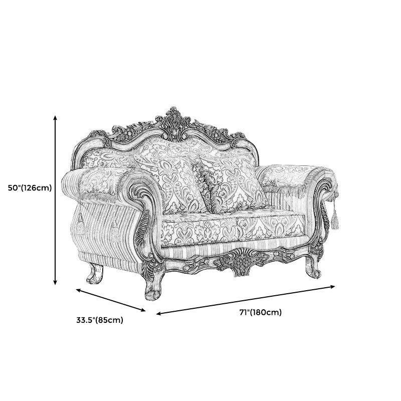 49" High Rustic Rolled Arm Sofa Linen Curved Sofa with Camel Back for Apartment Clearhalo 'furn' 'furn_sofas' 'Furniture' 'furniture_sofas' 'Living Room Furniture' 'Sofa' 'sofas' 1200x1200_4f959456-134a-4f09-9d57-a5e36b0fa5a7