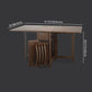 Standard Solid Wood Dining Set with Black Wood Space-Saving Design Legs for Dining Furniture Clearhalo 'Dining Room Sets' 'Dining Tables & Seating' 'dining_room_set' 'furn' 'furn_dining_room_set' 'Furniture' 'furniture_dining_room_set' 'Kitchen & Dining Furniture' 'kitchen&dining_furn' 'kitchen' 1200x1200_4f96930e-1ba4-410b-b136-cd6c6367d588