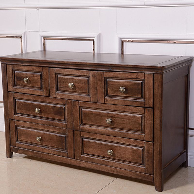 Traditional Dresser Solid Wood Storage Chest with 4/6/7 Drawers Clearhalo 'Bedroom Furniture' 'Dressers & Chests' 'dressers_chests' 'furn' 'furn_dressers_chests' 'Furniture' 1200x1200_4f99beab-a806-4569-8622-45379295d6ca