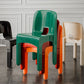 Modern Open Back Side Chair Plastic Indoor Armless Chair for Dining Room Bedroom