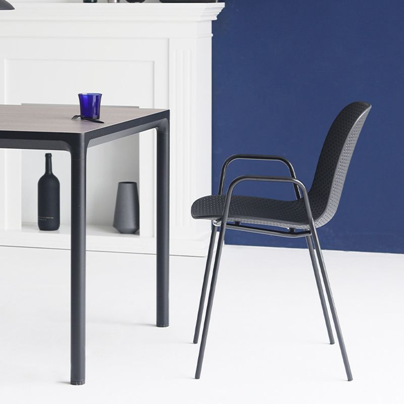 Industrial Style Metal Chair Dining Armless Chairs for Kitchen Clearhalo 'Dining Chairs' 'Dining Tables & Seating' 'dining_chair' 'furn' 'furn_dining_chair' 'Furniture' 'furniture_dining_chair' 'Kitchen & Dining Furniture' 1200x1200_4f9a56b1-a76d-4382-b82e-1fd635c543c5