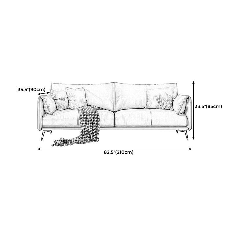 Wooden Leather/cowhide Brown Rectangular Sofa with Latex Upholstery Clearhalo 'furn' 'furn_sofas' 'Furniture' 'furniture_sofas' 'kitchen' 'kitchen_sofas' 'Living Room Furniture' 'Sofa' 'sofas' 1200x1200_4f9ad64e-4989-4ac1-add1-6edc23a0805b
