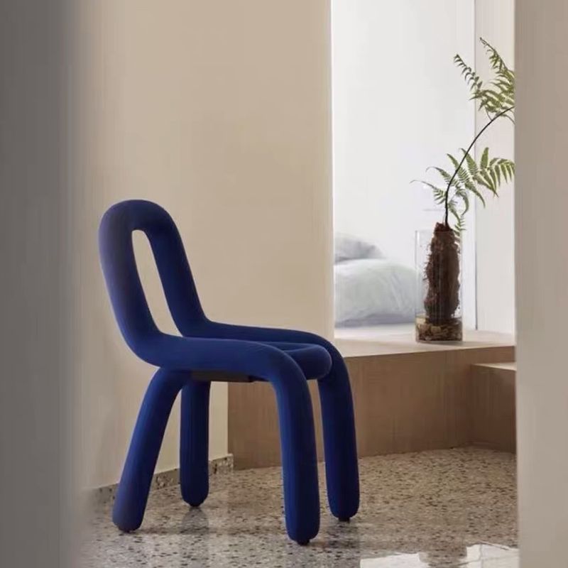 Velvet Designer Style Living Room Side Chair Colorful Open Dining Chair Clearhalo ' kitchen&dining_furn' 'Dining Chairs' 'Dining Tables & Seating' 'dining_chair' 'furn' 'furn_dining_chair' 'Furniture' 'furniture_dining_chair' 'Kitchen & Dining Furniture' 'kitchen' 1200x1200_4f9adde0-e99f-4407-8684-0867ea794ded