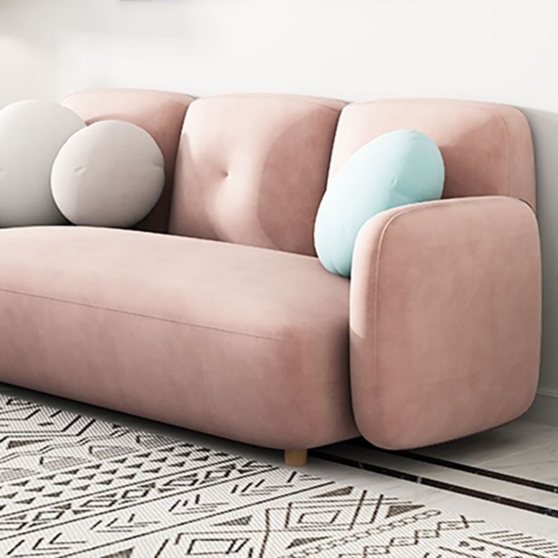 Modern Macaroon 3/4 Seater Sofa Square Arm Standard Cushions Sofa Clearhalo 'furn' 'furn_sofas' 'Furniture' 'furniture_sofas' 'kitchen' 'kitchen_sofas' 'Living Room Furniture' 'Sofa' 'sofas' 1200x1200_4f9b3788-27aa-460a-a275-85a345cf0f19