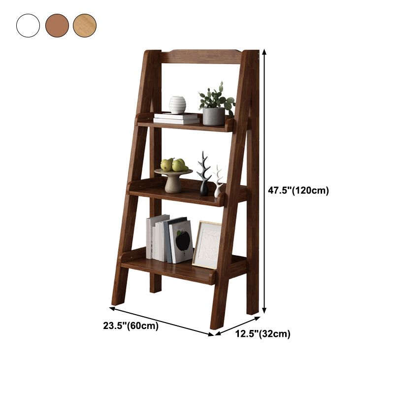 Contemporary Style Ladder Bookcase Wooden Vertical Book Shelf Clearhalo 'Bookcases' 'furn' 'furn_bookcases' 'Furniture' 'furniture_bookcases' 'Office Furniture' 1200x1200_4f9b44ed-adc7-4a62-9aa2-3b2320f397d1