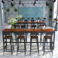 Trestle Base Dining Table Rectangle Brown Solid Wood Bar Table for Kitchen Living Room Clearhalo 'Bar Furniture' 'Bar Tables' 'bar_tables' 'furn' 'furn_bar_tables' 'Furniture' 'Kitchen & Dining Furniture' 1200x1200_4f9be7b6-6653-47f0-babd-8231ea4db100