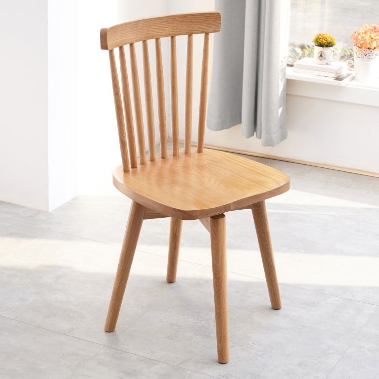 Zeitgenössischer Schleifer zurück Holz drehbar armlose Esstühle (Set von 1/2/4/6/8)