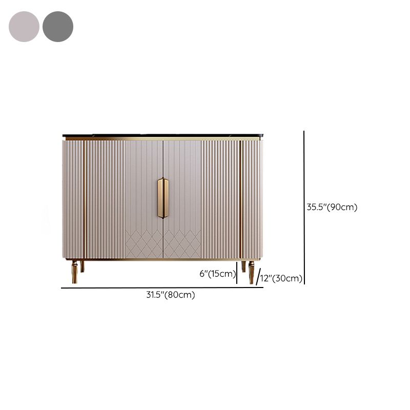 Zeitgenössischer Seitenbrett Marmor -Sideboardschrank mit Beinen für Esszimmer