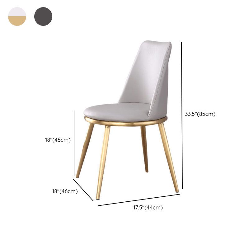 Industriële Parsons Stoel Solid Back Kitchen Dining zijstoel