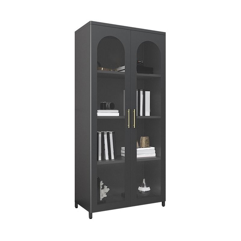 Mobile moderno mobile in metallo porte in vetro armadio a buffet per camera da letto