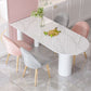 Glam Style gesinterde stenen eetset 1/4/5-delige eetset voor eetruimtes