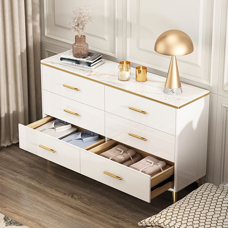 11.81" Wide Accent Chest White Contemporary Chest with Drawers Clearhalo 'Cabinets & Chests' 'cabinets_chests' 'furn' 'furn_cabinets_chests' 'Furniture' 'Living Room Furniture' 1200x1200_4f9f49b5-bd11-4068-88e0-c8360f4777e8