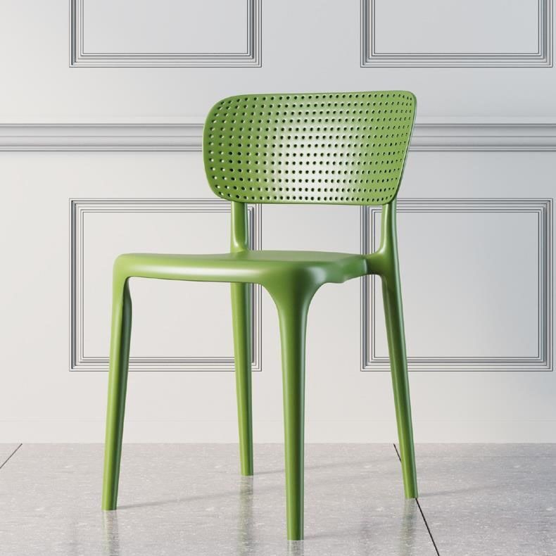 Contemporary Plastic Kitchen Dining Room Side Chair Open Back Chair Clearhalo ' kitchen&dining_furn' 'Dining Chairs' 'Dining Tables & Seating' 'dining_chair' 'Furniture' 'furniture_dining_chair' 'Kitchen & Dining Furniture' 'kitchen' 1200x1200_4f9f7a4a-b4a0-4d7b-bb5e-95bb1da837e6