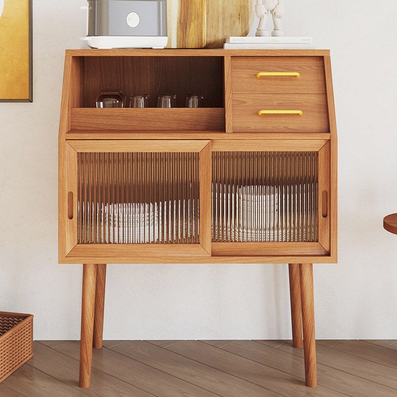 Server moderno del server buffet in legno massiccio - 31,5 "l x 17,8" w x 38,2 "H