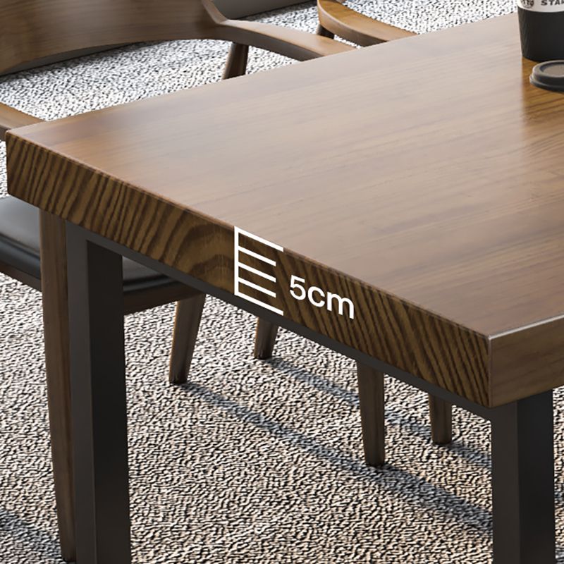 29.53-inch lange kantoor bureau industrieel vast hout schrijfde bureau