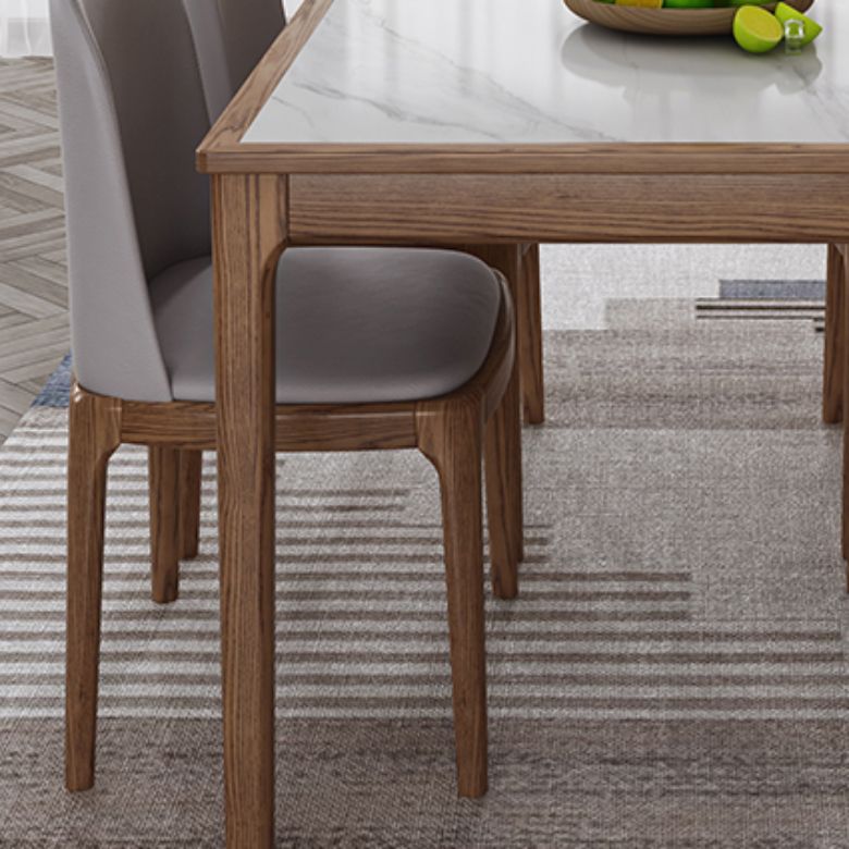 1/5/7ピースモダンな焼結石トップ4脚ダイニングセット