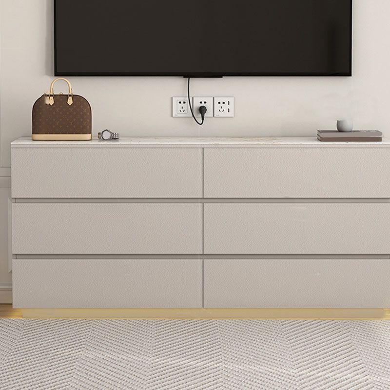 Cassettiera portaoggetti contemporanea in pietra da 13,65 pollici di larghezza