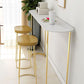 Glam Pub Table Oval Bar Height Double Pedestal Bar Table for Indoor Clearhalo 'Bar Furniture' 'Bar Tables' 'bar_tables' 'furn' 'furn_bar_tables' 'Furniture' 'Kitchen & Dining Furniture' 1200x1200_4fa4ed93-65f6-47bc-9fda-7c231dbb2aac