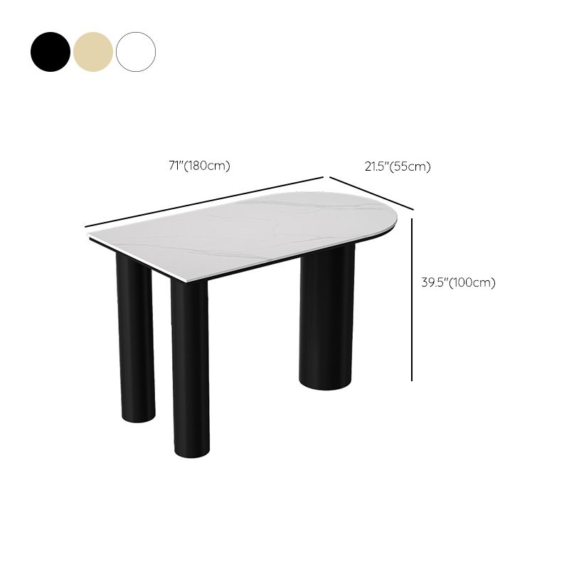 Modern Stone and Iron Counter Height Table Free Form Bar Table with 3 Legs Clearhalo 'Bar Furniture' 'Bar Tables' 'bar_tables' 'furn' 'furn_bar_tables' 'Furniture' 'Kitchen & Dining Furniture' 1200x1200_4fa50b06-68ad-4cfb-b9d9-5e5e88a66b4a