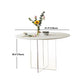 Contemporary White Stone Table Round Dining Table for Kitchen Clearhalo 'Dining Tables & Seating' 'Dining Tables' 'dining_table' 'furn' 'furn_dining_table' 'Furniture' 'Kitchen & Dining Furniture' 1200x1200_4fa662e7-0317-43eb-8909-917d5552557b