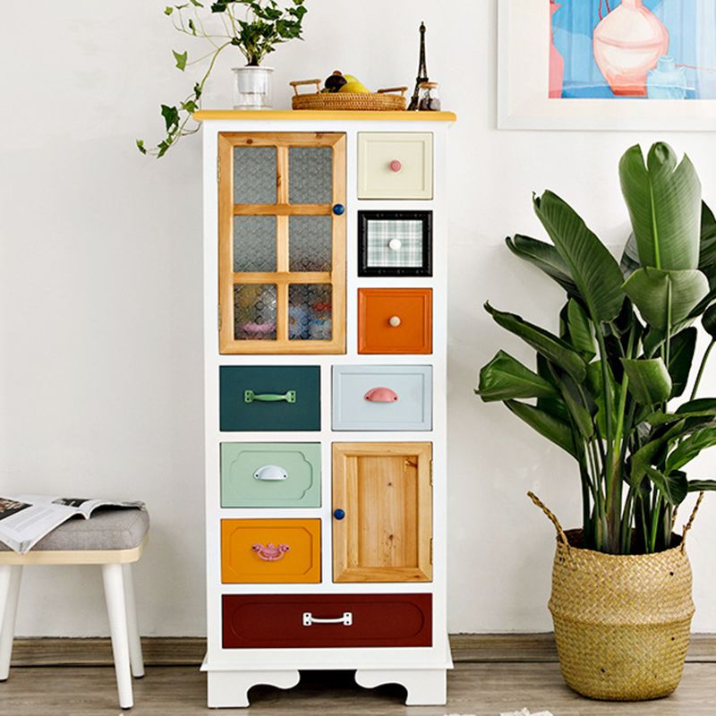 Contemporary 8- Drawer Wooden Cabinet , 2-door Rectangle Accent Cabinet Clearhalo 'Cabinets & Chests' 'cabinets_chests' 'furn' 'furn_cabinets_chests' 'Furniture' 'Living Room Furniture' 1200x1200_4fa76277-c956-4c31-a018-c69645aabca0