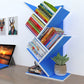 Modern Style Bookshelf in Engineer Wood Closed Back Bookcase