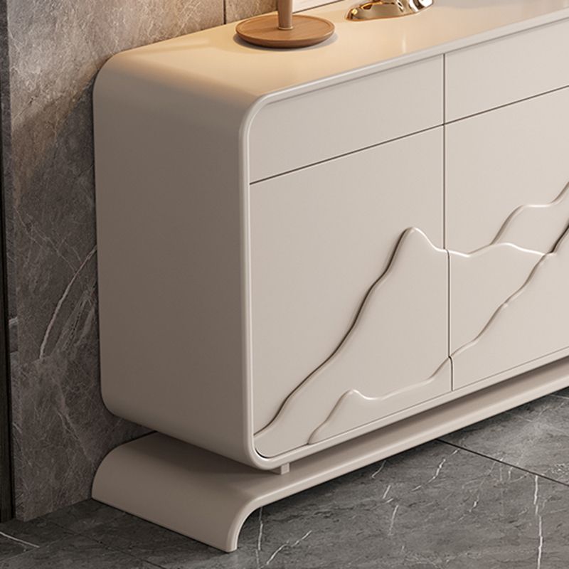 Modern Standard Cabinet White Drawers Included Accent Cabinet