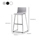 Tabouret de bar sans bras de tabouret de comptoir en plastique industriel pour le salon