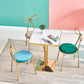 Glam Style Metal Side Chair Open Back Dining Chair with Gold Legs for Home Use Clearhalo ' kitchen&dining_furn' 'Dining Chairs' 'Dining Tables & Seating' 'dining_chair' 'furn' 'furn_dining_chair' 'Furniture' 'furniture_dining_chair' 'Kitchen & Dining Furniture' 'kitchen' 1200x1200_4fa8f931-6747-4c94-96b8-4665a55869a5
