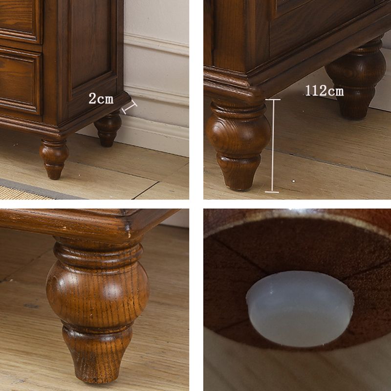 Madera sólida de almacenamiento tradicional con el cofre de almacenamiento con 3/4/5/6/7/8/9/10 cajones