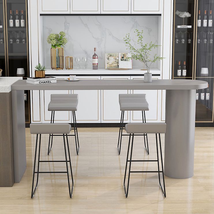 Moderno rettangolo di rettangolo bancone della barra di metallo bancone per casa