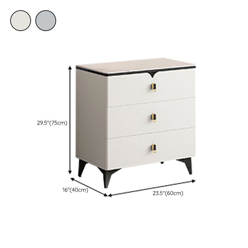 Stone Glam Aufbewahrungstruhe Schlafzimmer 16" breite Kommode mit Schubladen