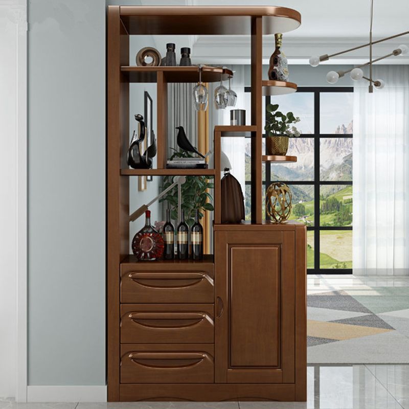 コンテンポラリー78.74 "Hキャビネットソリッドウッドアクセントキャビネット付きドア付き