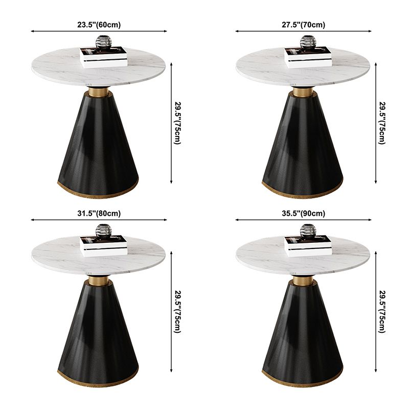 Traditional Luxury Round Dining Table Sintered Stone Table with Black Pedestal Base Clearhalo ' dining_table' 'Dining Tables & Seating' 'Dining Tables' 'furn' 'furn_dining_table' 'Furniture' 'furniture_dining_table' 'Kitchen & Dining Furniture' 'kitchen&dining_furn' 'kitchen' 'kitchen_dining_table' 1200x1200_4fb10ac1-edd2-4cea-b9e6-2fffaf298b69