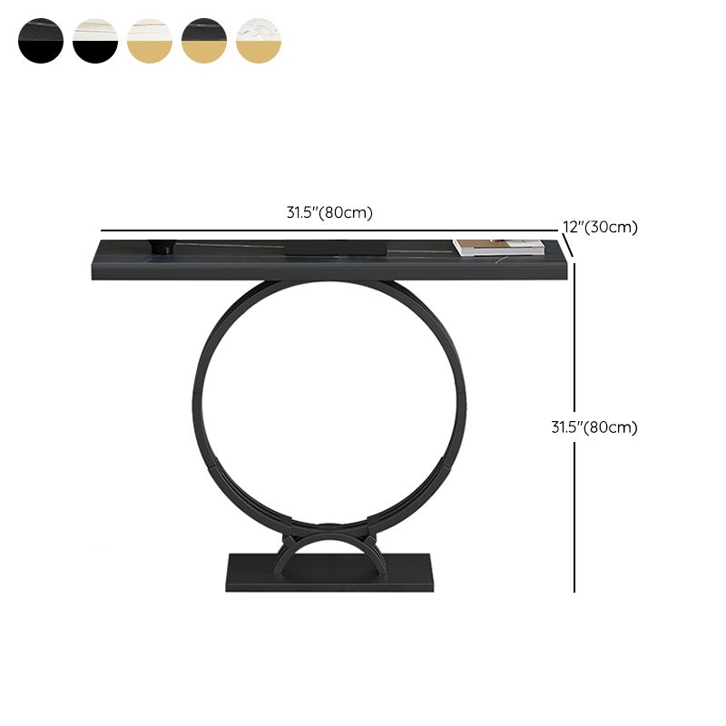 11.81" W Glam Rectangle Console Accent Table Antique Finish Console Sofa Table