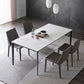 Stone Top Dining Table Contemporary Dining Table with 4 Black Legs Clearhalo 'Dining Tables & Seating' 'Dining Tables' 'dining_table' 'furn' 'furn_dining_table' 'Furniture' 'furniture_dining_table' 'Kitchen & Dining Furniture' 'kitchen' 'kitchen_dining_table' 1200x1200_4fb3e586-0297-4ffc-9fe6-5f9ef8671512