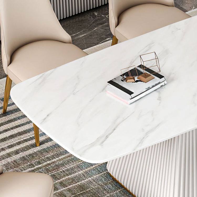 Glam 1/2/5/7 Pieces Dining Room Set with Leather Chairs Dining Furniture for Home Use Clearhalo 'Dining Room Sets' 'Dining Tables & Seating' 'dining_room_set' 'furn' 'furn_dining_room_set' 'Furniture' 'furniture_dining_room_set' 'Kitchen & Dining Furniture' 'kitchen&dining_furn' 'kitchen' 1200x1200_4fb4c2d4-d26d-459d-a009-a9ad8491faa7