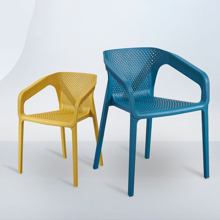 Plastic Scandinavian Dining Kitchen Room Arm Chair Solid Back Chair Clearhalo ' kitchen&dining_furn' 'Dining Chairs' 'Dining Tables & Seating' 'dining_chair' 'furn' 'furn_dining_chair' 'Furniture' 'furniture_dining_chair' 'Kitchen & Dining Furniture' 'kitchen' 1200x1200_4fb4cf41-77f7-4676-a44e-fc6426fa1bbd