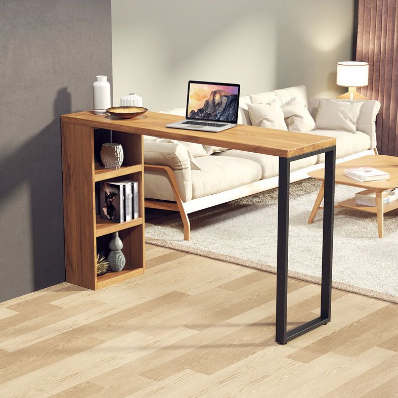 Solid Wood Bar Table Traditional Luxury Rectangle Bar Table with Sled Base Clearhalo 'Bar Furniture' 'Bar Tables' 'bar_tables' 'Furniture' 'furniture_bar_tables' 'Kitchen & Dining Furniture' 1200x1200_4fb562bd-d299-443f-85c2-1fb97dc204eb