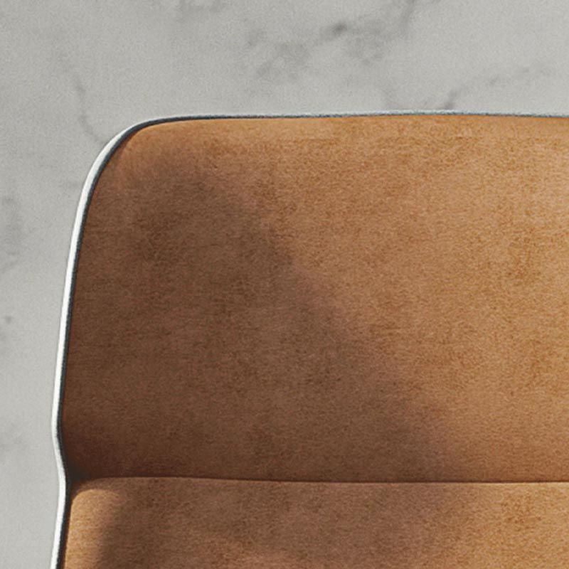 Chaise latéral moderne en tissu de salle à manger rembourrée