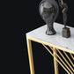 Marble Rectangle Console Table 1-shelf 31.5" Tall Accent Table