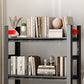 Modern Style Open Back Standard Bookshelf Metal Bookcase for Study Room Clearhalo 'Bookcases' 'furn' 'furn_bookcases' 'Furniture' 'Office Furniture' 1200x1200_4fb60fc5-4a86-493d-8052-4a4241b76a07