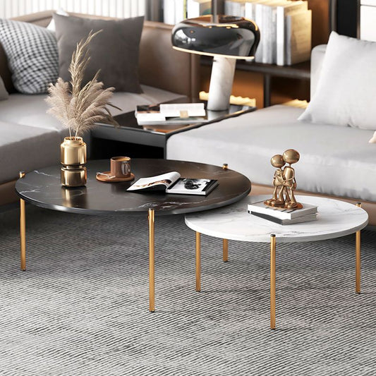 Tavolino da caffè a 3 gambe tavolino in legno massiccio per soggiorno