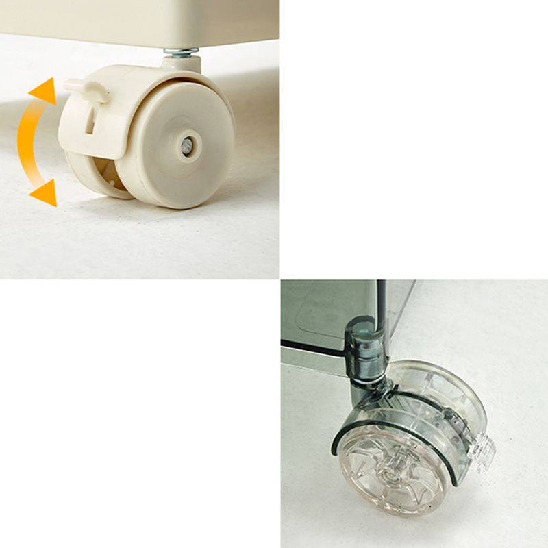 12,5 "W x 24" H moderno comodino di accento di plastica comodino per soggiorno