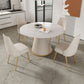 Sintered Stone Dining Table Round Dining Table with Metal Base Clearhalo 'Dining Tables & Seating' 'Dining Tables' 'dining_table' 'furn' 'furn_dining_table' 'Furniture' 'furniture_dining_table' 'Kitchen & Dining Furniture' 'kitchen' 'kitchen_dining_table' 1200x1200_4fb9db6c-226e-48f4-b9d0-61fa1d79a857