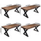 Industrial Style Solid Wood Dining Table Brown Rectangle Table with Metal Base for Dinning Room Clearhalo ' dining_table' 'Dining Tables & Seating' 'Dining Tables' 'furn' 'furn_dining_table' 'Furniture' 'furniture_dining_table' 'Kitchen & Dining Furniture' 'kitchen&dining_furn' 'kitchen' 'kitchen_dining_table' 1200x1200_4fc3725a-afa0-4f0a-8fab-d1939ed3ca11